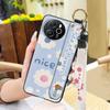 Protective Ring Phone Case For Blackview Shark8/Oscal Tiger12 Kickstand Phone Holder Lanyard Anti-knock Anti-dust Flower