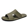 5213 Men'S Shoes Cool Slippers Open-Toed Leather Surface Summer Outdoor Sports Leisure Beach Sandals Large Size Slippers Tide