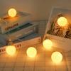 1.5m 10LED Milk White Bulb String Lights Decoration Lamp for House Courtyard Christmas Festival