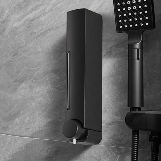 Shower Soap Dispenser Punching Free Wall-Mounted Shampoo Conditioner Dispenser Leakproof Easy To Refill