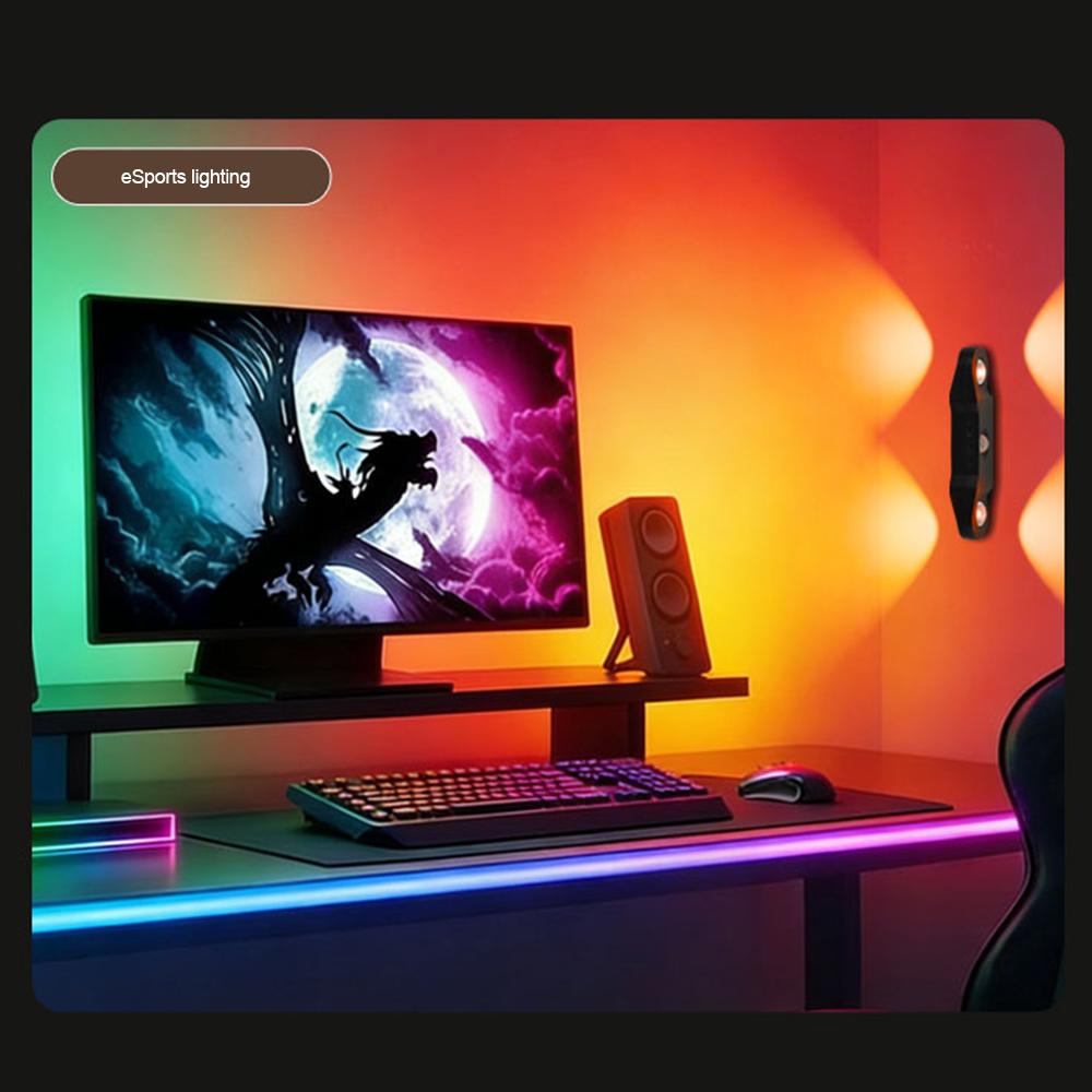 Умный RGB Ночник Магнитный Датчик Движения Перезаряжаемый Настенный Светильник для Спальни Ванной Кладовки Сада Домашний Декор