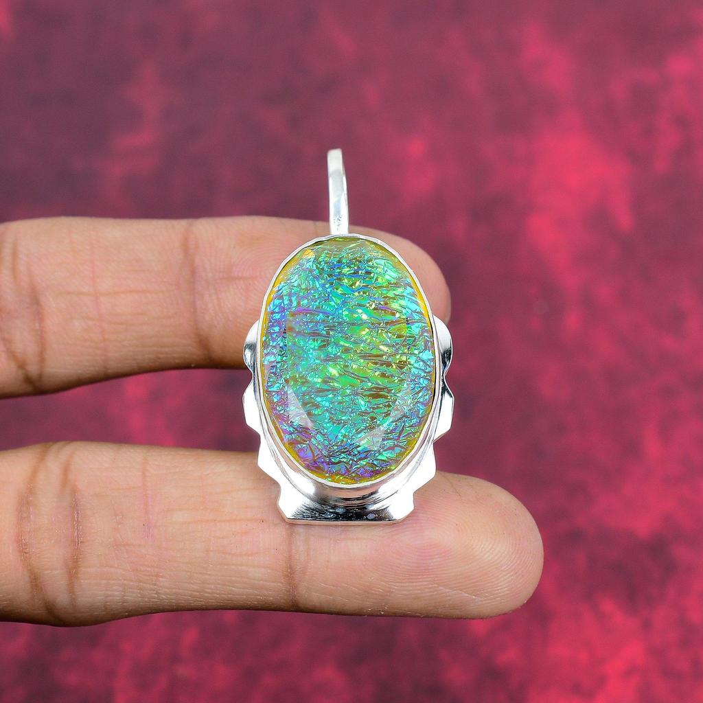 Подвеска из желтого австралийского опала из стерлингового серебра 925 пробы, подвеска из драгоценного камня ручной работы, подарки для жены, абсолютно новая подвеска