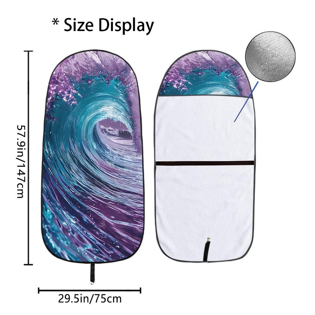 Universal Car Seat Towel Cover: All-Season Front Seat Protector for Gym and Workout