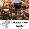 Alcohol Stove Stand Rack Rustproof Heat-Resistant Compact Size Lightweight Outdoor Stove Bracket Camping Supplies