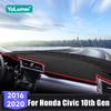 For Honda Civic 10th Gen 2016 2017 2018   Car Dashboard Cover Sun Shade Mats Avoid Light Pads Anti-UV Carpet Accessories
