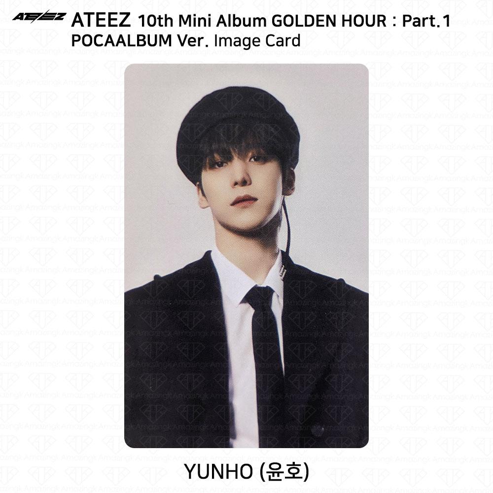 ATEEZ 10-й мини-альбом Golden Hour Part.1 POCAALBUM Фотокарта QR-изображение KPOP