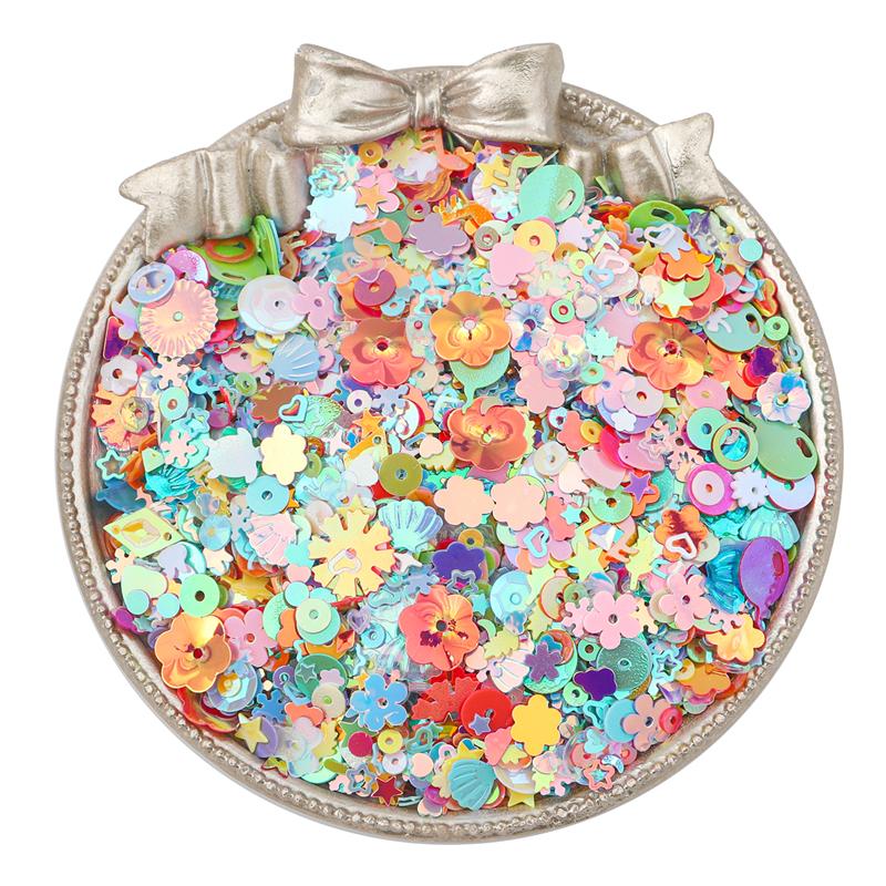 20g/Bag Mixed Shapes Loose Sequins for Nail Decoration Art Craft DIY Scrapbooking Garment Sewing Accessories
