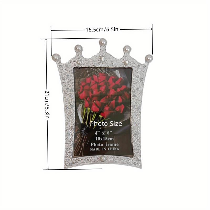 Рамка 5x7 для настольной экспозиции с жемчужной и бриллиантовой отделкой для использования на свадьбах, ко Дню матери и ко Дню святого Валентина