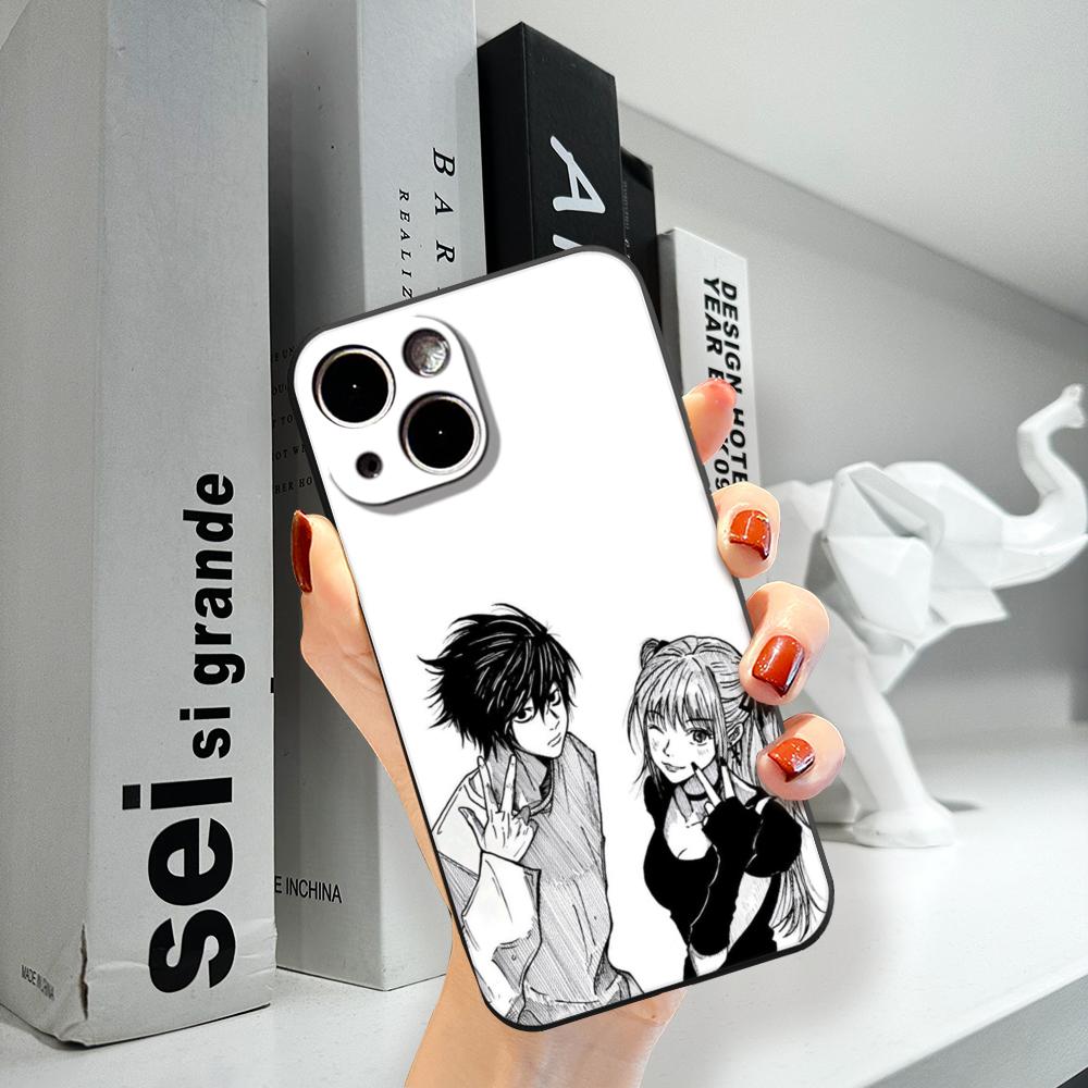 Чехол для телефона Clmj Death Note Миса ДЛЯ IPhone 15promax 14 11 12 Pro 15 16 Plus 13 Pro MAX XR XS Черные Мягкие Чехлы