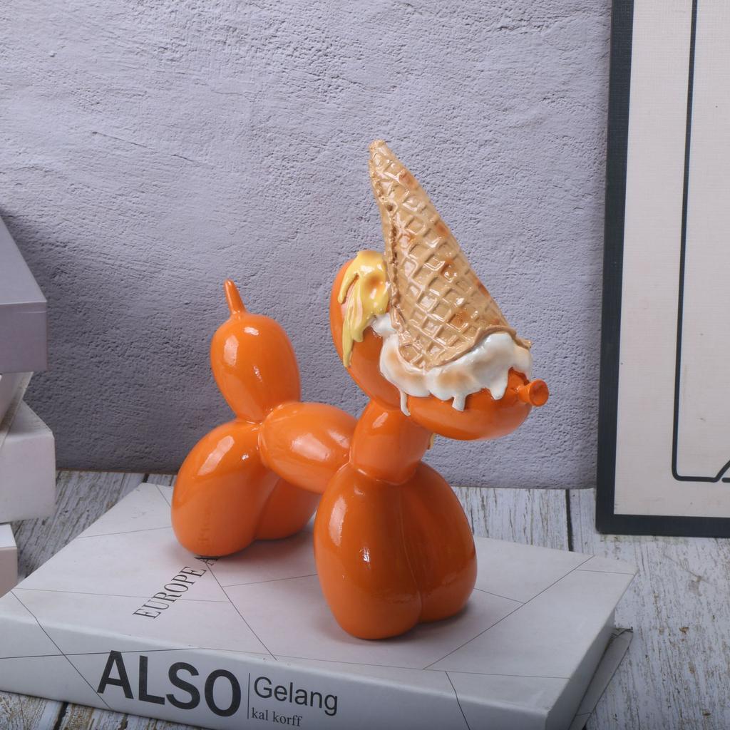 Balloon Dog Statue Modern Pop Art Sculpture for Home Decor Colorful Resin Figure Unique Gift for Art Lovers Party Decoration