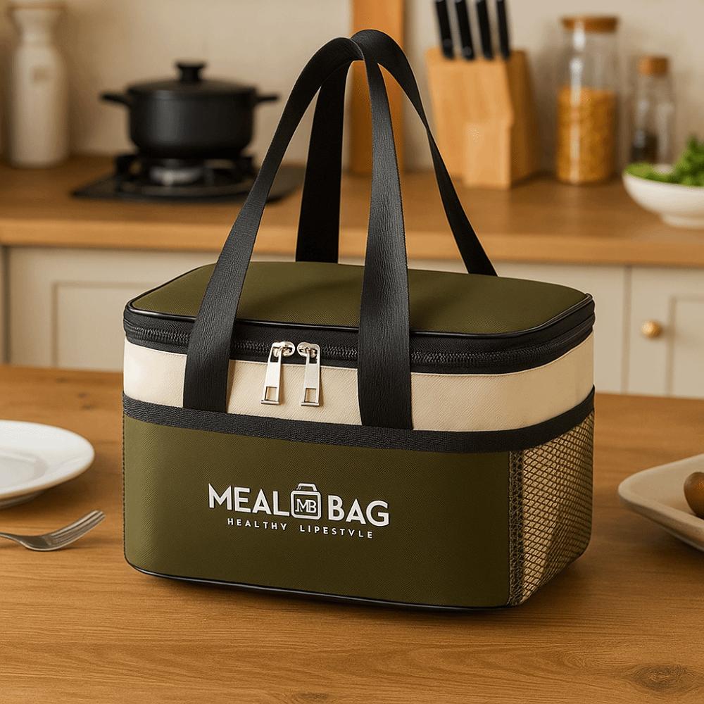 Portable Lunch Insulation Bag Wear-resistant Aluminum Foil Picnic Bag Large Capacity Oxford Cloth Heat Preservation Bag Outdoor