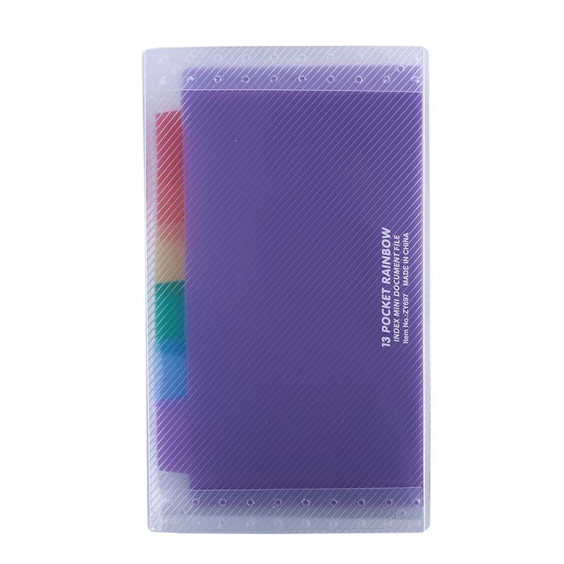 Мини-сумка для радужных органов с 13 отделениями, многослойная папка, сумка для файлов с пряжкой для файлов, сумка для файлов