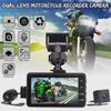 MT18 3" HD двухобъективная водонепроницаемая камера ночного видения для мотоцикла с широкоугольной записью