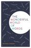 Книга The Wonderful World of Words