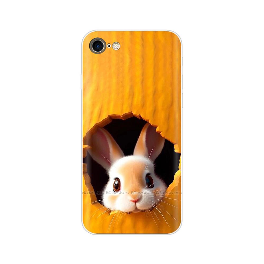 Чехол для iPhone SE 2020 Модный Мультяшный Мягкий ТПУ Задняя Крышка Для iPhone SE Прозрачный Силиконовый Корпус Защитные Чехлы Для iPhoneSE