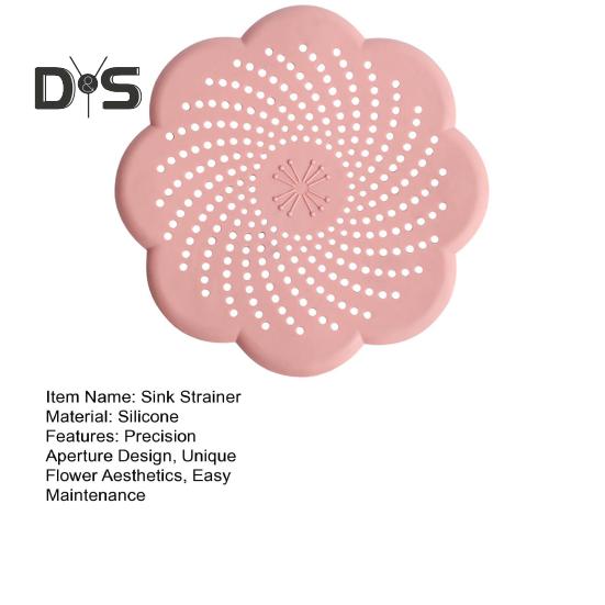 Фильтр для раковины, силиконовый антиблокировочный сливной фильтр, цветочный дизайн, герметик для запаха, кухонный аксессуар для ванной комнаты, канализационный слив, сетчатый сифон