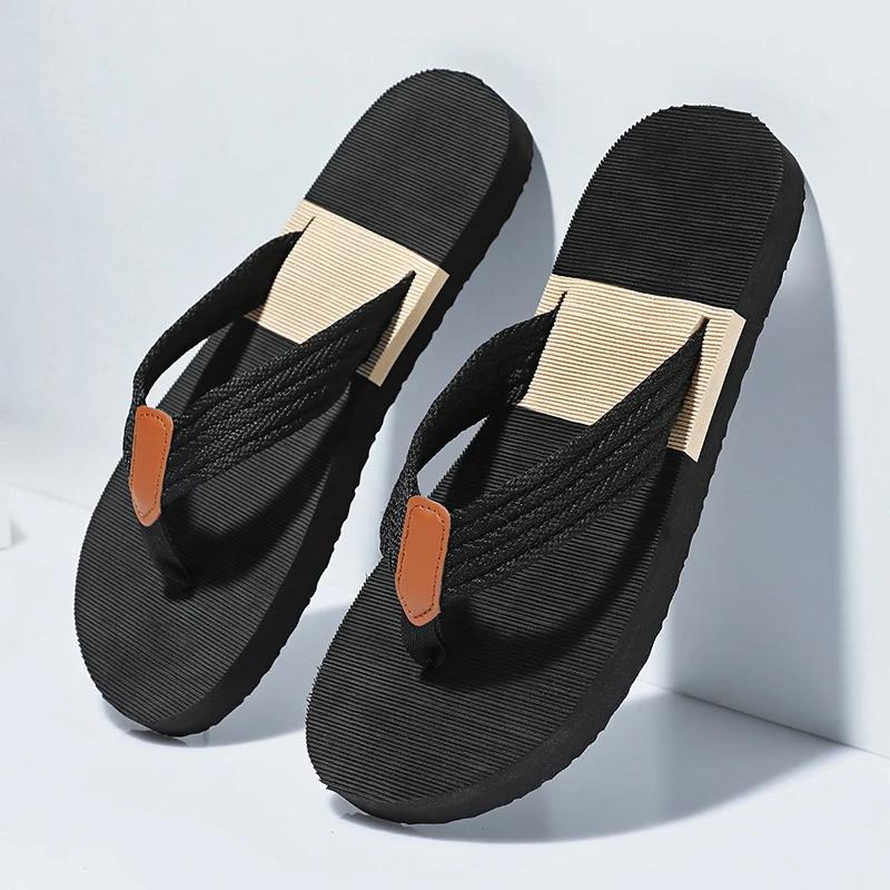 Высококачественные мужские шлепанцы Летние мужские тапочки Водонепроницаемая обувь для ванной для мужчин Уличные сандалии Мужские удобные шлепанцы