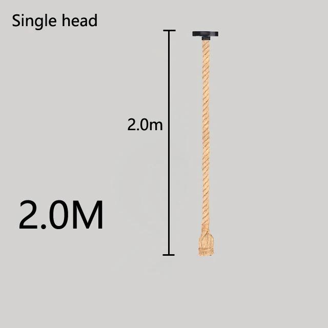 Промышленные винтажные подвесные светильники E27 из пеньковой веревки, светильники с характером для мансарды/гостиной/бара, подвесная люстра