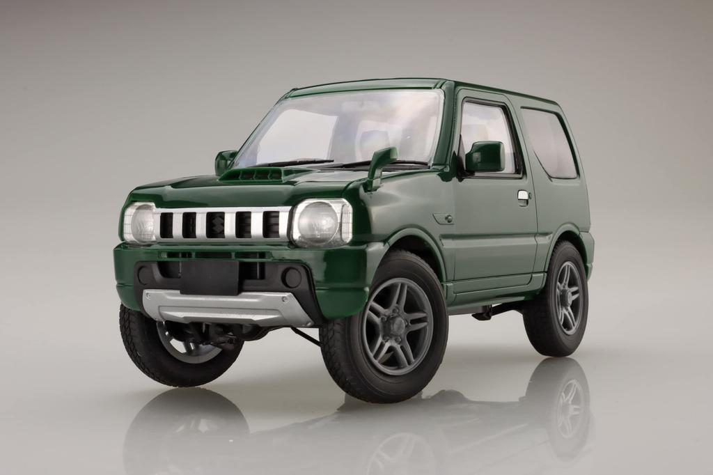 Car NEXT Series Suzuki Jimny JB23 Khaki Pearl Plastic Model 1/24 No.13 (Land Venture/Cool Metallic)