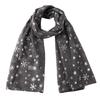 Women Printing Silk Scarf New Autumn Winter Retro Christmas Gift Snowflake Silver Polka Lady Print Casual Voile Shawls Wraps Scarf