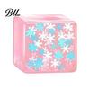 Ice Cube Sensory Toy Stress Relief Toy, Glow-in-the-Dark Snowflake Filled Cube, Clear Luminous Adults and Kids