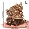 Статуэтка Фортуны, статуя смеющегося Будды, китайский фэн-шуй, домашний декор, скульптура черепахи-дракона