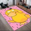 Psyduck Pokemon Square Area Rug, Non-Slip Floor Mat for Living Room, Perfect Gift for Pokemon Fans.chl