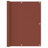 Balcony Privacy Screen Terracotta Red 120 x 400 cm Oxford Fabric