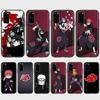DT30 Akatsuki Naruto Case for OPPO Reno 8 6 5 4 Pro Find X3 A17 A31 A38 A40 A53 A54 A55 A74 A76 A78 A77 A80 A94 A95 A96 Lite Black Soft Cover