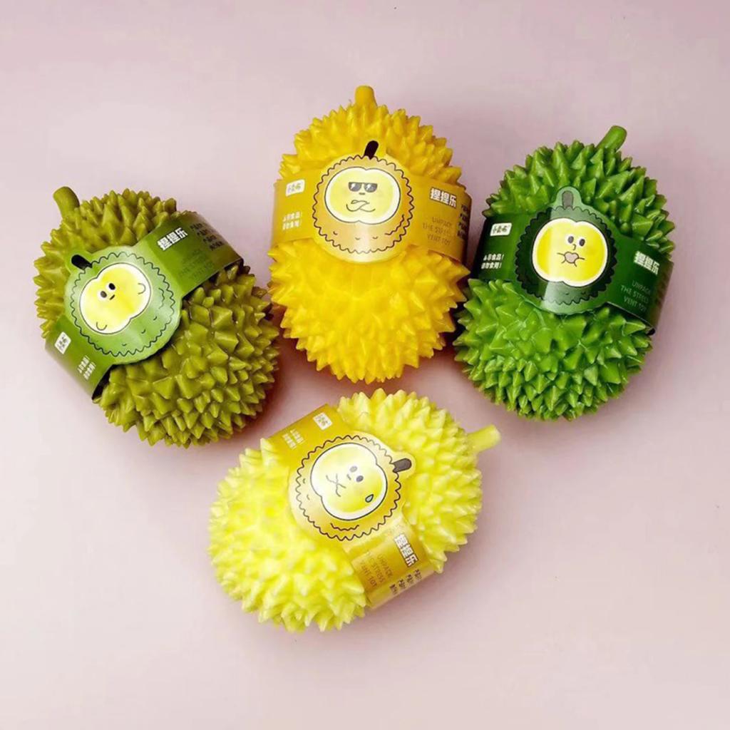 Soft Durian Squishy Stress Balls Squeeze Toys Stretchy Fruit Stress Relief Squeeze Ball Squishy Fidget Toy for Adults Kids