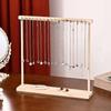 Portable Necklace Hanging Rack 12 /18 Hook Jewelry Jewelry Holder Wood Necklace Stand  Home