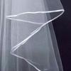 New Double Layer Ribbon-Edged Bridal Veil