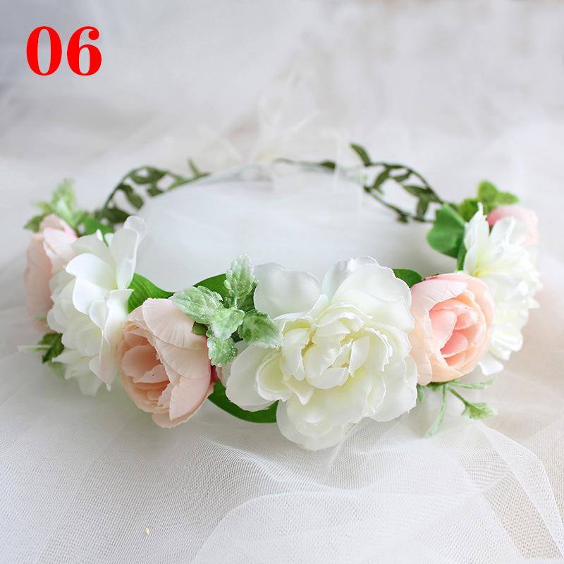 1шт повязка на голову для женщин модная цветочная повязка на голову фотосессии диадемы венок цветок свадьба доступно несколько вариантов