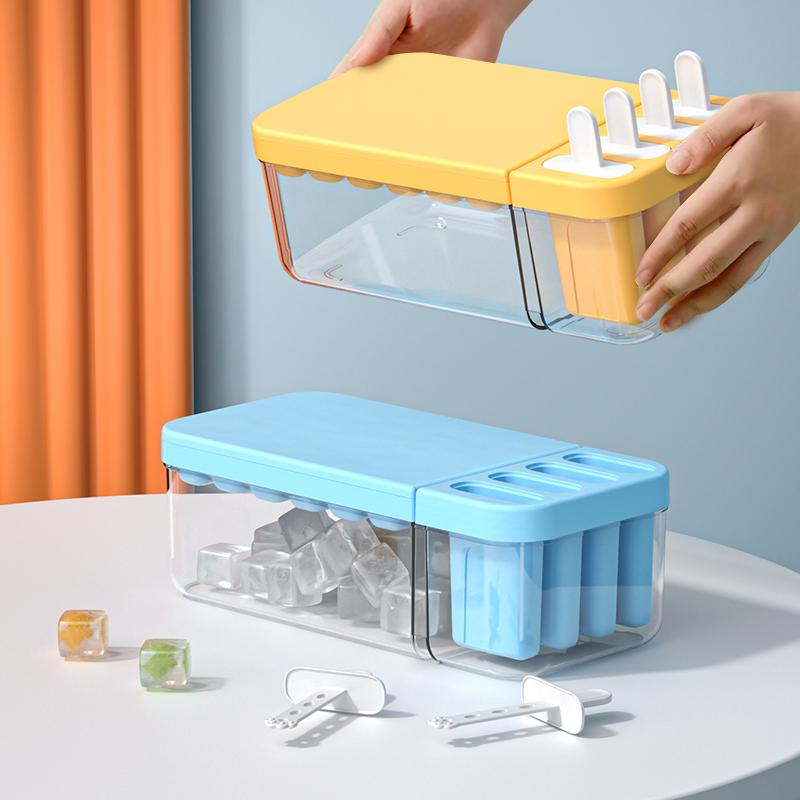 24 сетки двухслойная форма для кубиков льда для дома 2-в-1 без запаха коробка для приготовления льда коробка для приготовления льда в виде шарика