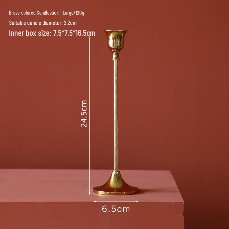 Скандинавская свеча для ароматерапии в стиле легкой роскоши с золотым подсвечником - Идеально для романтических ужинов и элегантного декора стола