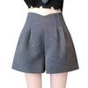 Women's Wide-leg Shorts Solid High-Waist Slim Fit Casual A-Line Shorts Y2k Fashion Korean Style Clothing Spring