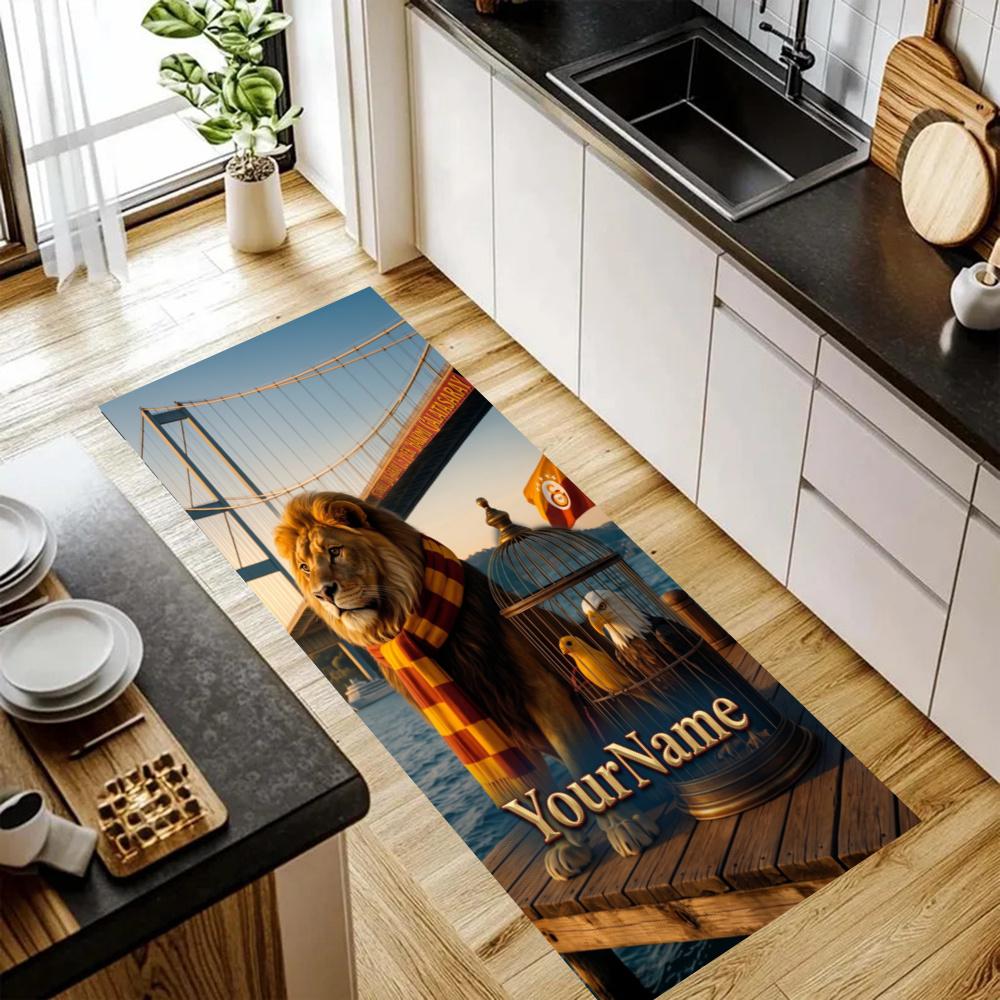 Galatasaray Customize Your Name Kitchen Rug Runner Rug Laundry Mat Hallway Entryway The Best Gift Choice