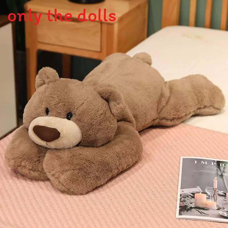 Bear Plush Cute Toy Hug Pillow With Prone Design Suitable For Childrens Gifts