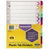 Marbig Jan-Dec Manilla Plastic Tab Dividers (A4)