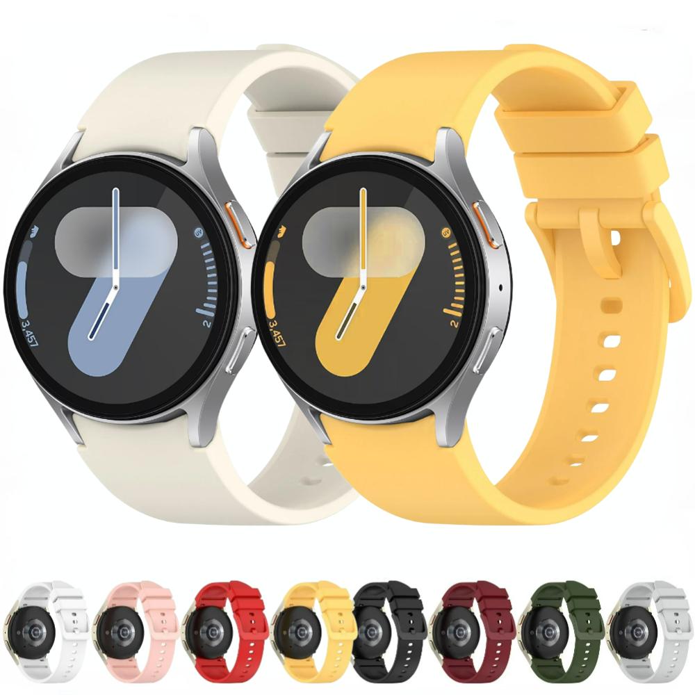 Силиконовый ремешок для Samsung Galaxy Watch 4 Classic 46/42 мм 5 Pro 45 мм Браслет для Galaxy 7 6 5 4 44 мм 40 мм/6 Classic 47 43 мм Ремешок