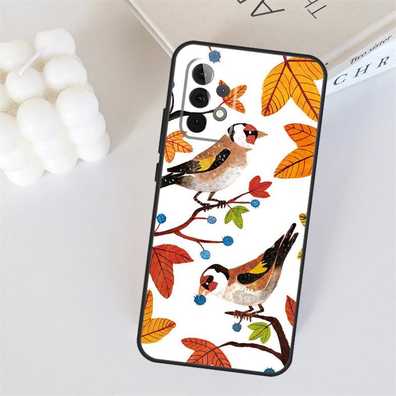 Европейский щегол Для Samsung Galaxy A55 A35 A15 A36 A56 A26 A16 A22 A32 A52 A54 A34 A53 A33 A13 A06 A05 Чехол