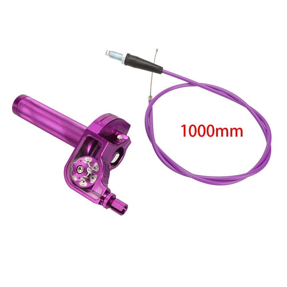 22mm 7/8" Accelerator Throttle Twist Grips with Throttle Cable CNC Aluminum For 50cc-250cc Dirt Bike CRF KLX SSR TTR Quad