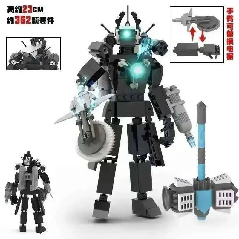 Скибиди Туалет Титаны Оператор Блок Скибиди Туалет Титаны Спикермен Говорящий Человек Спикермен Строительный Блок Часовой Человек Телевизионный Человек G Man