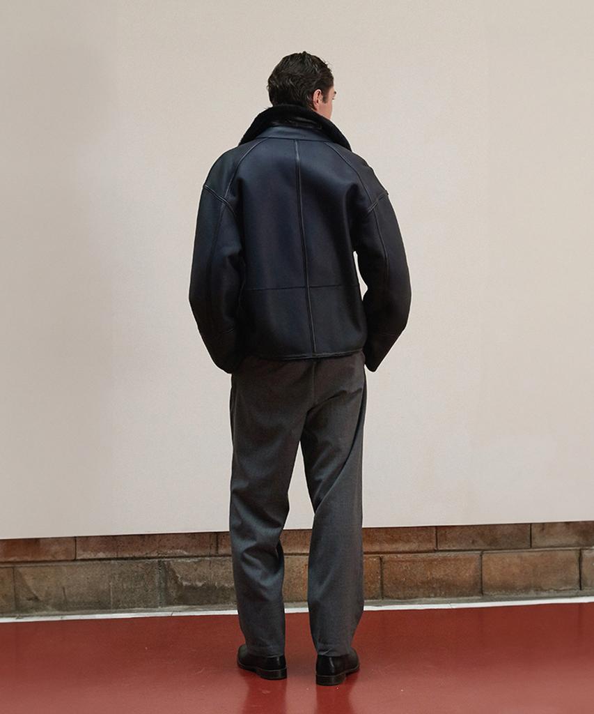 Verdemar Shearling Buckle Jacket_Deep Navy