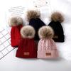 New Arrival: Boys & Girls Autumn/Winter Wool Knitted Hat with Pom-Pom - Thick Cable Pattern Baby Pullover Hat