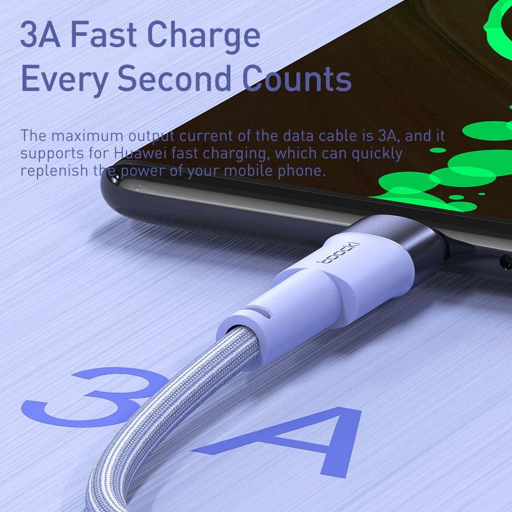 Toocki 2 шт. 3A USB C Кабель Тип C Для 12t Pro Realme Redmi 12 Pro Poco F3 X4 GT Кабель для быстрой зарядки Data Cord Wire