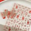 YITU Ant Figure Embossed Red Lantern Nail Stickers with Hollow Lines and Adhesive Back, YT4307