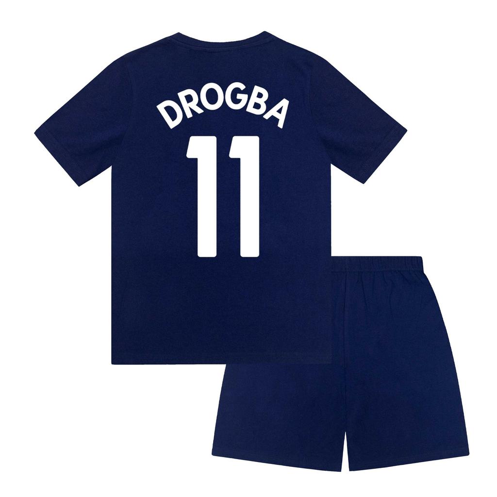 Chelsea FC Boys Drogba 11 Sublimation Short Pyjama Set