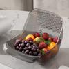 Сливной дуршлаг Портативный дуршлаг для фруктов Большой вместимости Пищевой Без BPA Сливной дуршлаг для раковины Сито Миска для мытья овощей