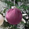 12 шт./набор 6 см бархатный рождественский шар украшение небьющийся пластик многоразовый праздничный рождественская елка подвесной флокированный шар украшение подвеска